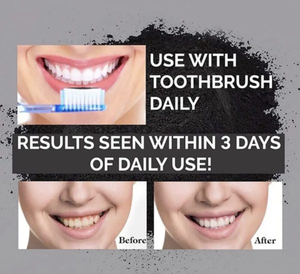 Charcoal Teeth Whitening Powder Deep Cleansing